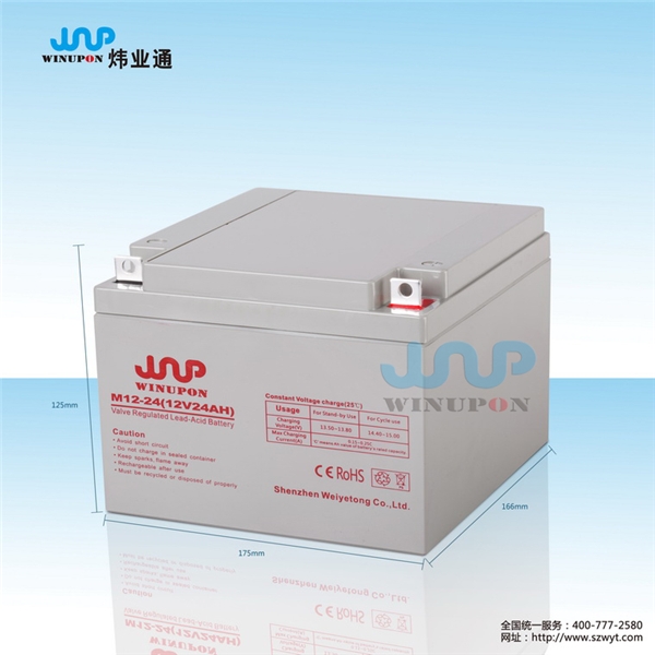 12V24AH消防聯(lián)動報(bào)警主機(jī)蓄電池